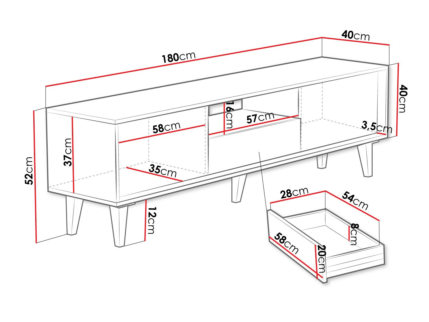TV galds Comfivo Romtori I