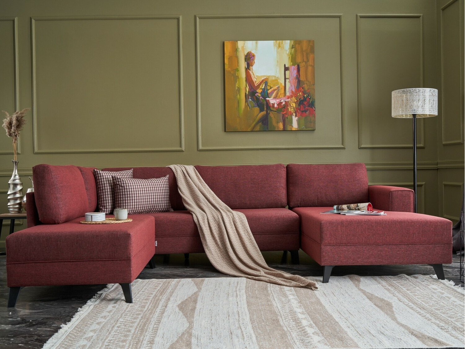 Угловой диван Altadena 315 (Бордо)