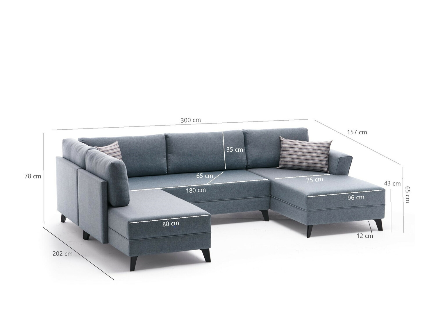 Угловой диван Altadena 315 (Серый)