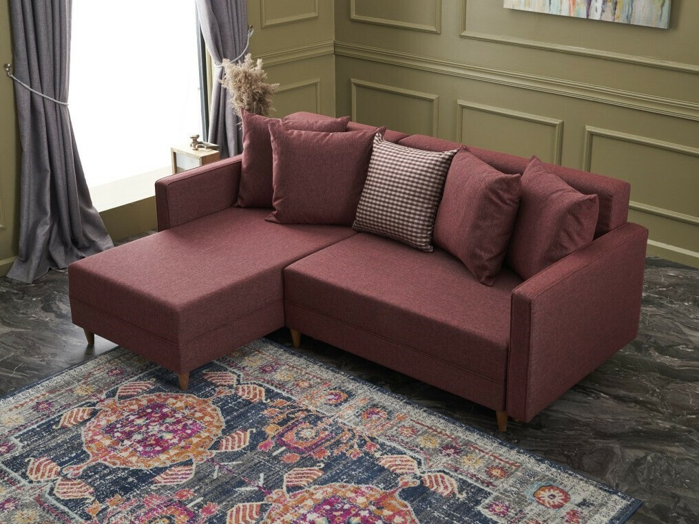 Stūra dīvāns Altadena 317 (Bordo)