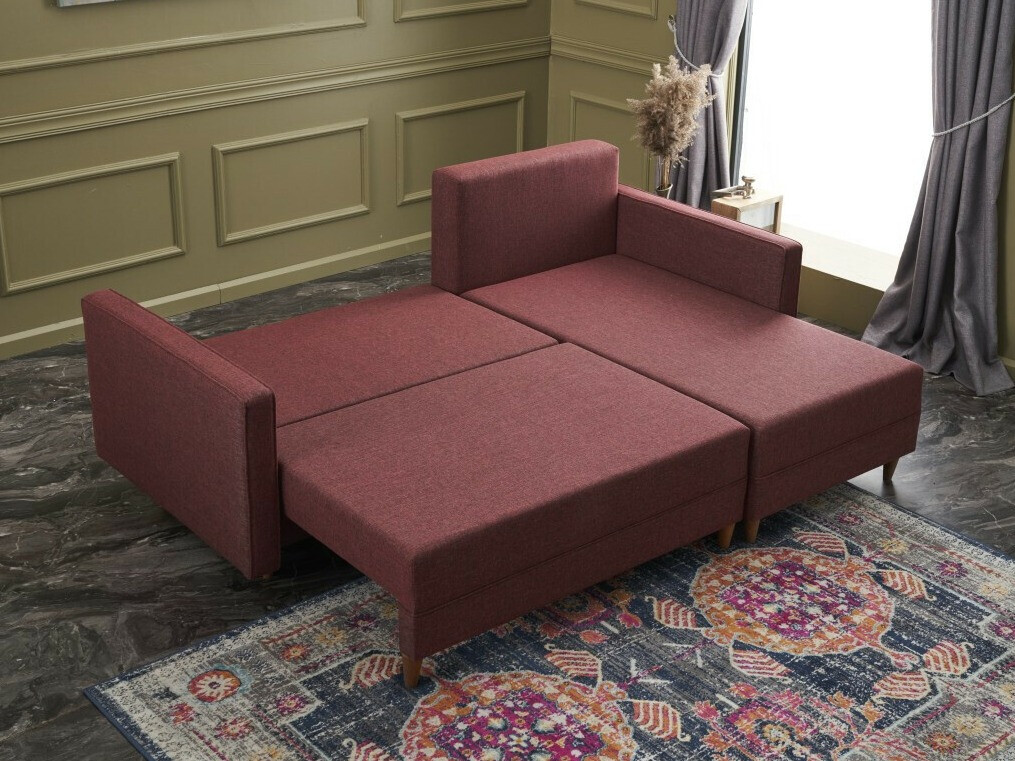 Stūra dīvāns Altadena 317 (Bordo)