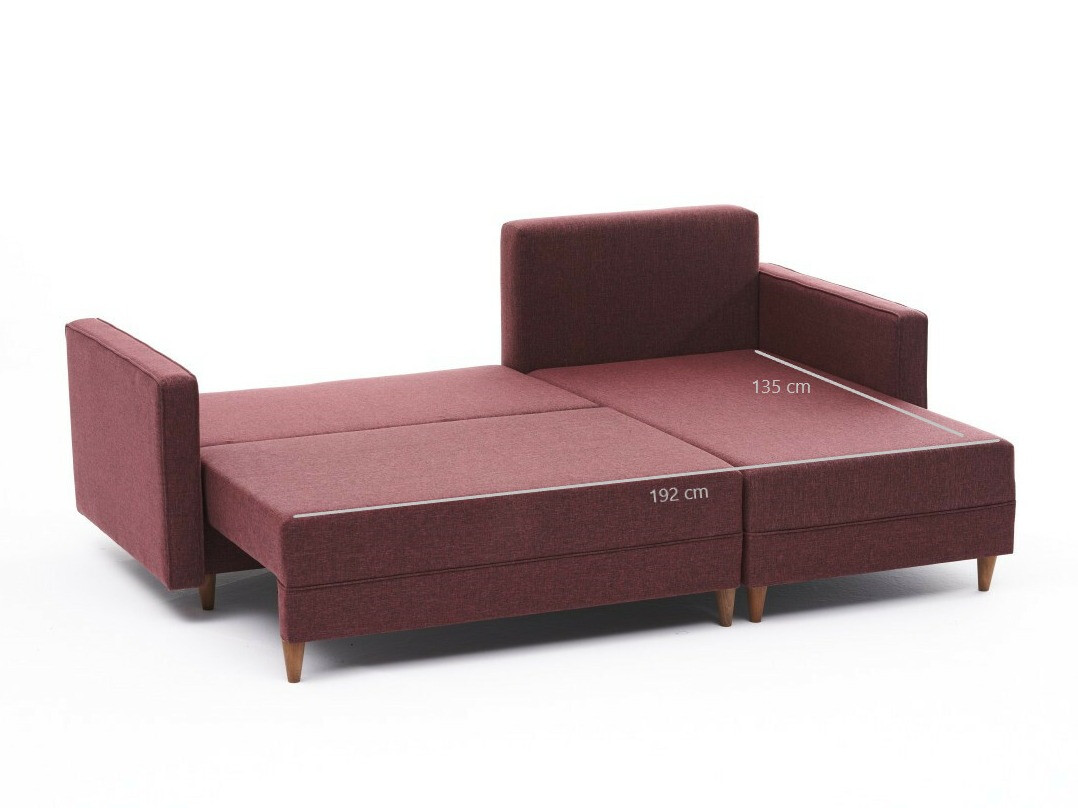 Stūra dīvāns Altadena 317 (Bordo)