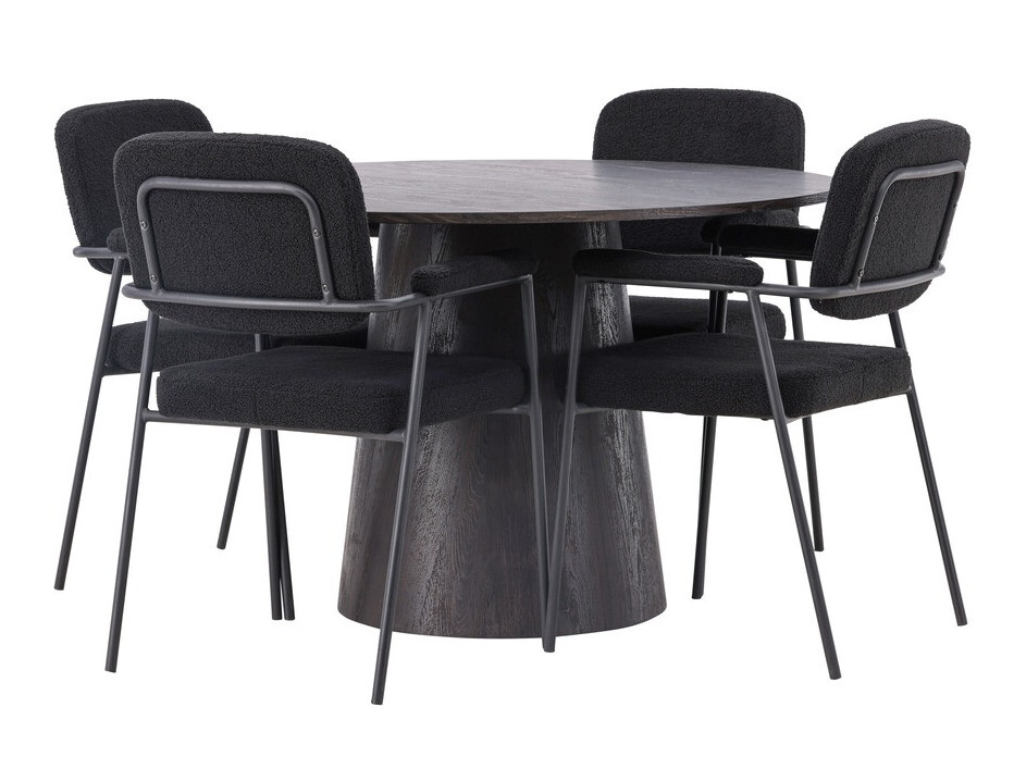 Ēdamistabas komplekts Dallas 4250 (Tumši brūns)