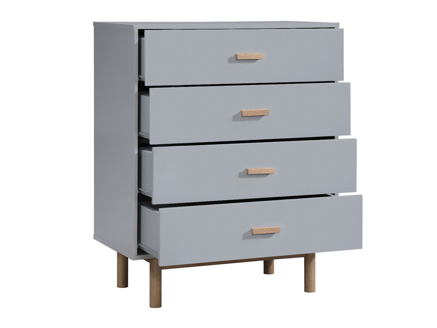 Kumode Nolcalu 103 (Pelēks + Ozols)