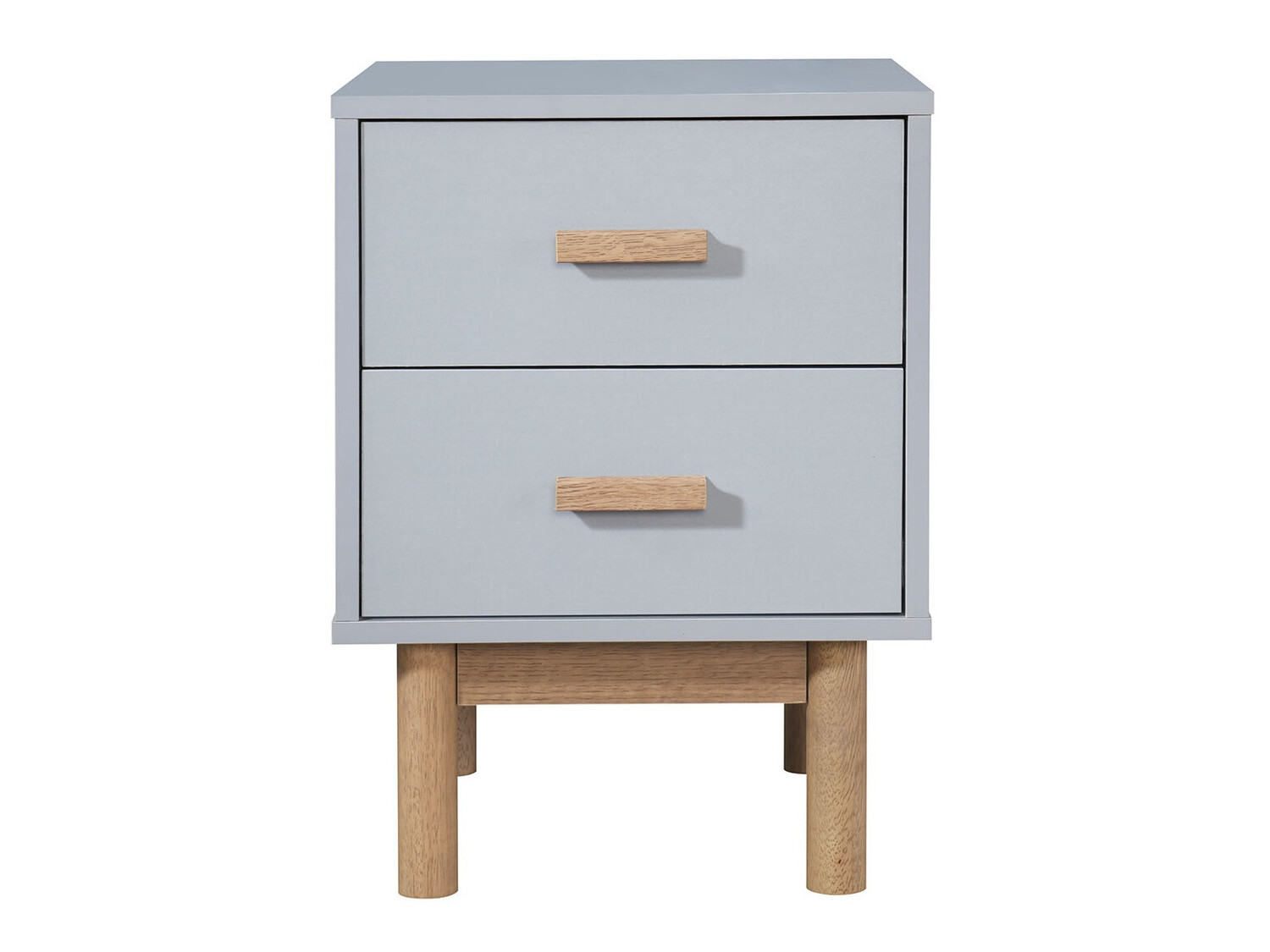 Прикроватная тумбочка Nolcalu 102 (Серый + Дуб)