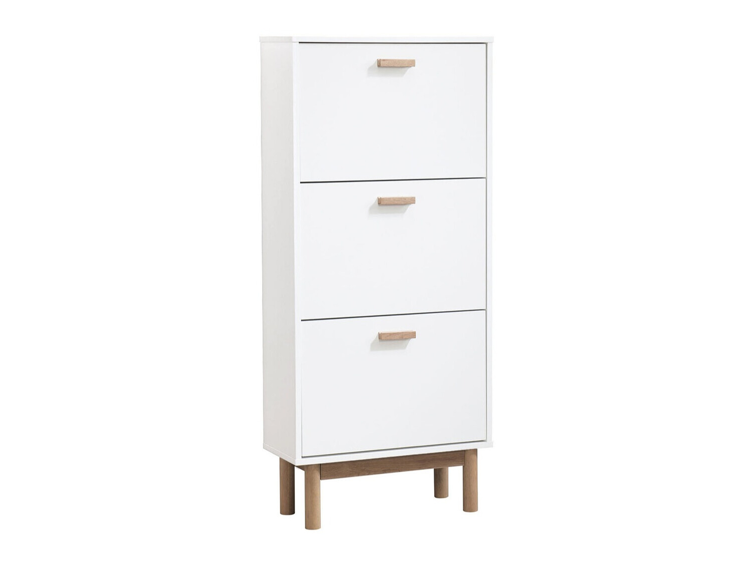 Тумба для обуви Nolcalu 105 (Белый + Дуб)