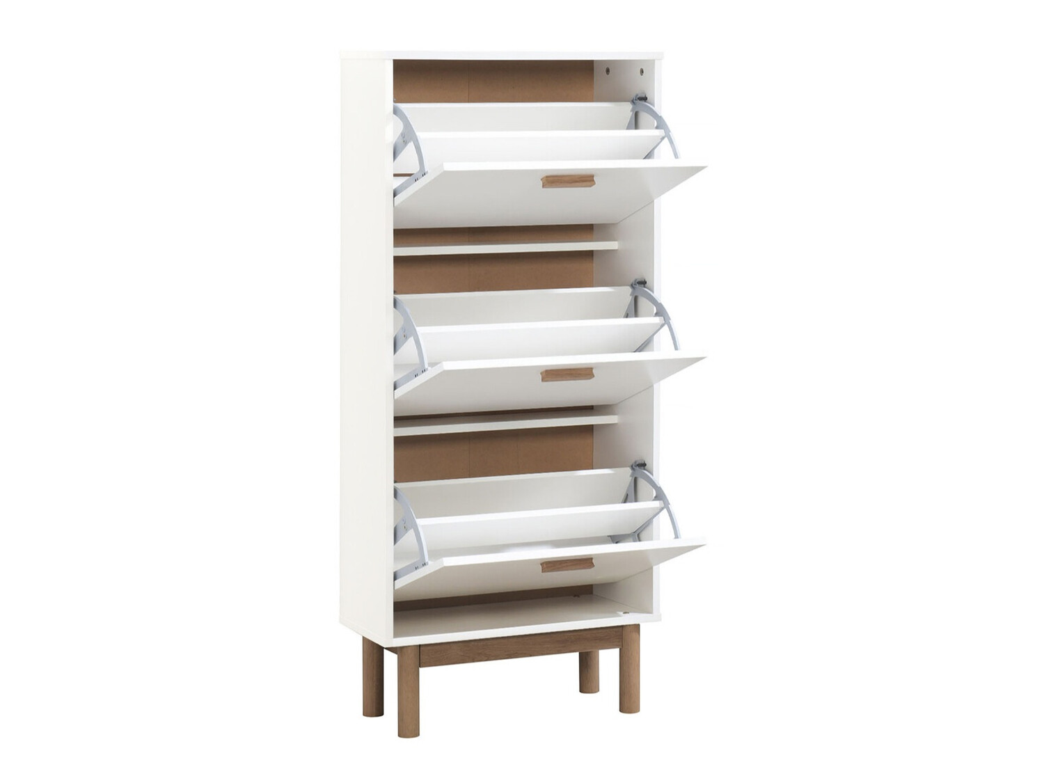 Тумба для обуви Nolcalu 105 (Белый + Дуб)