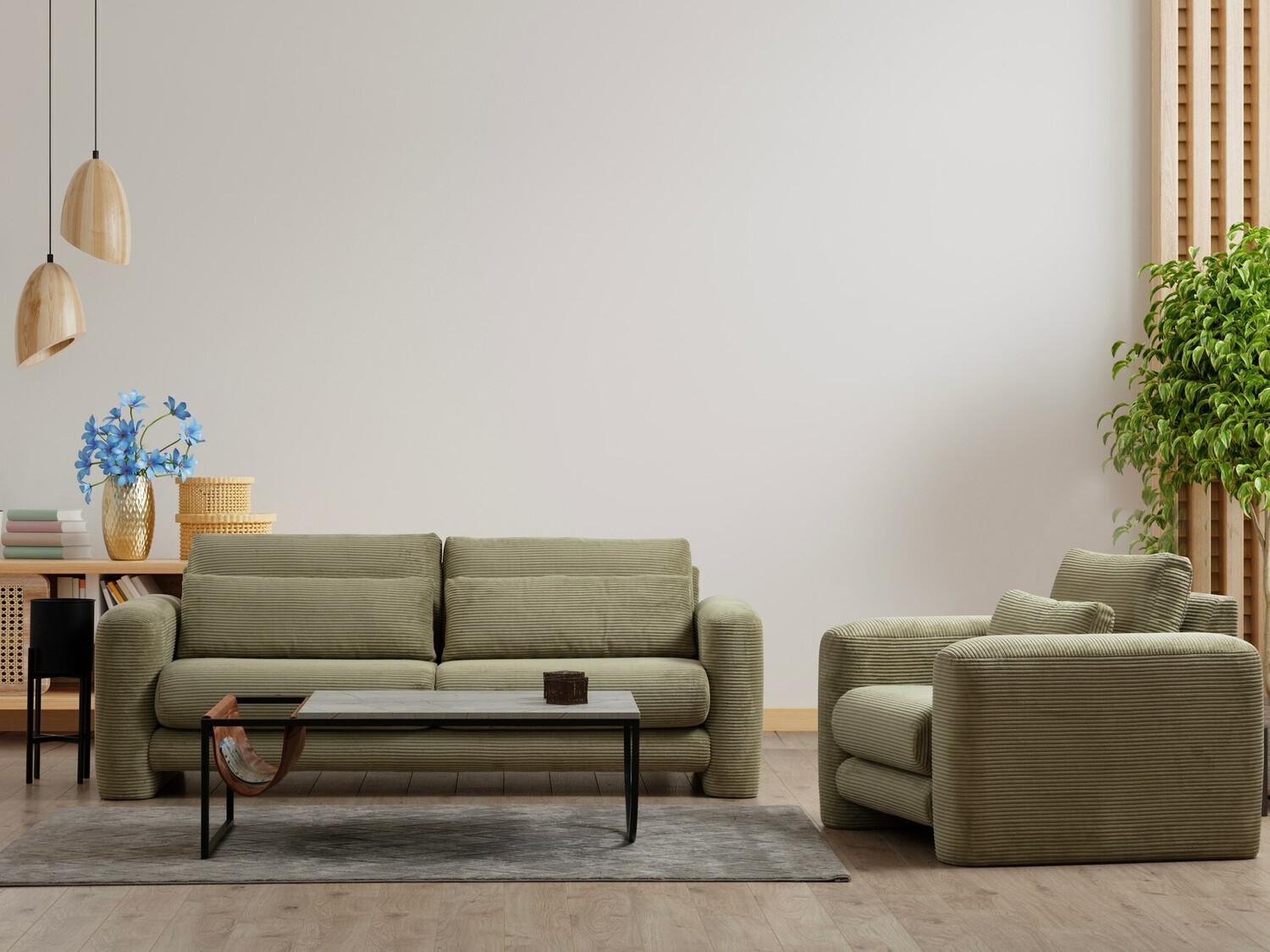 Dīvāns Altadena 330 (Zaļš)