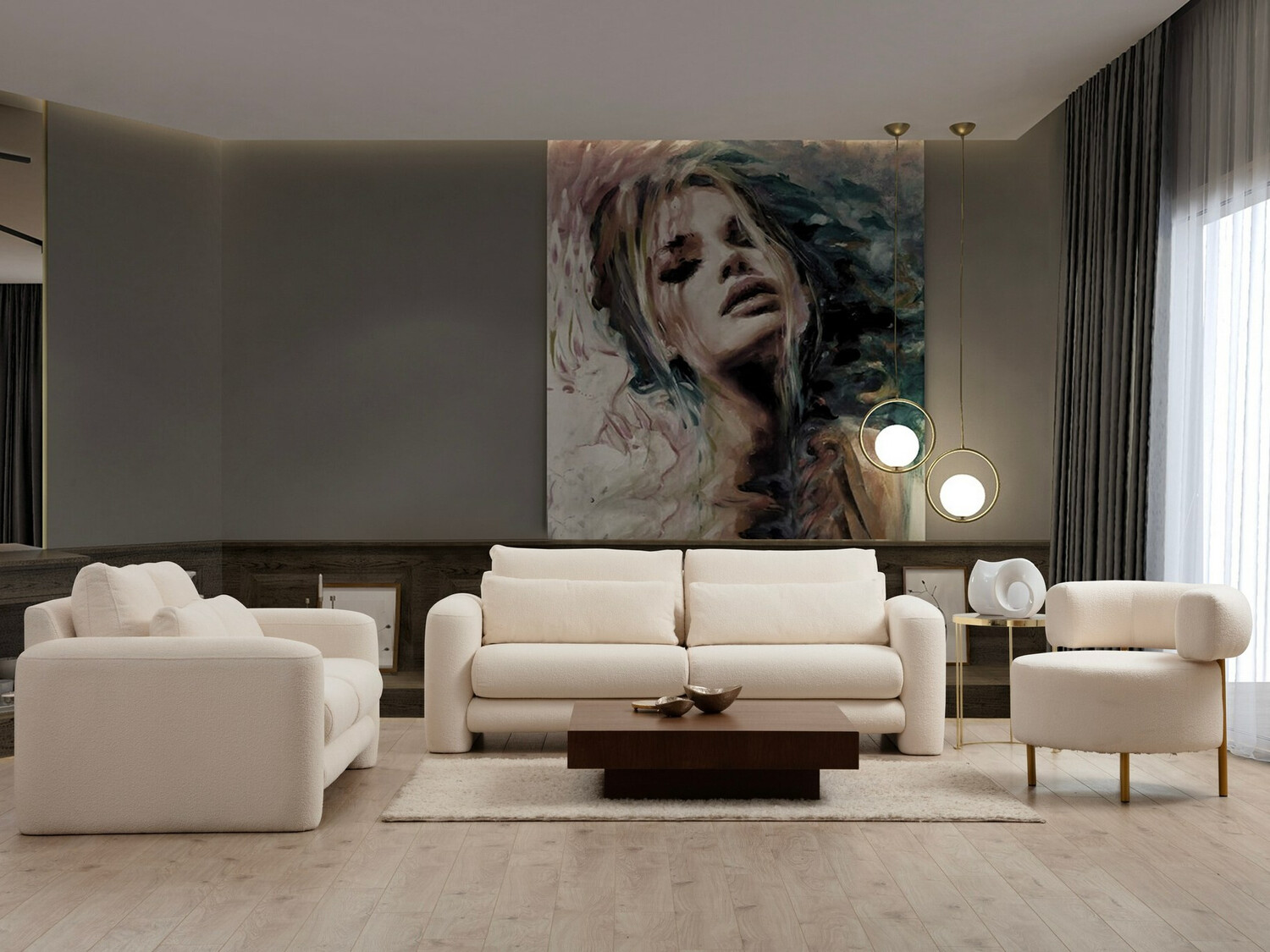 Dīvāns Altadena 331 (Krēms)