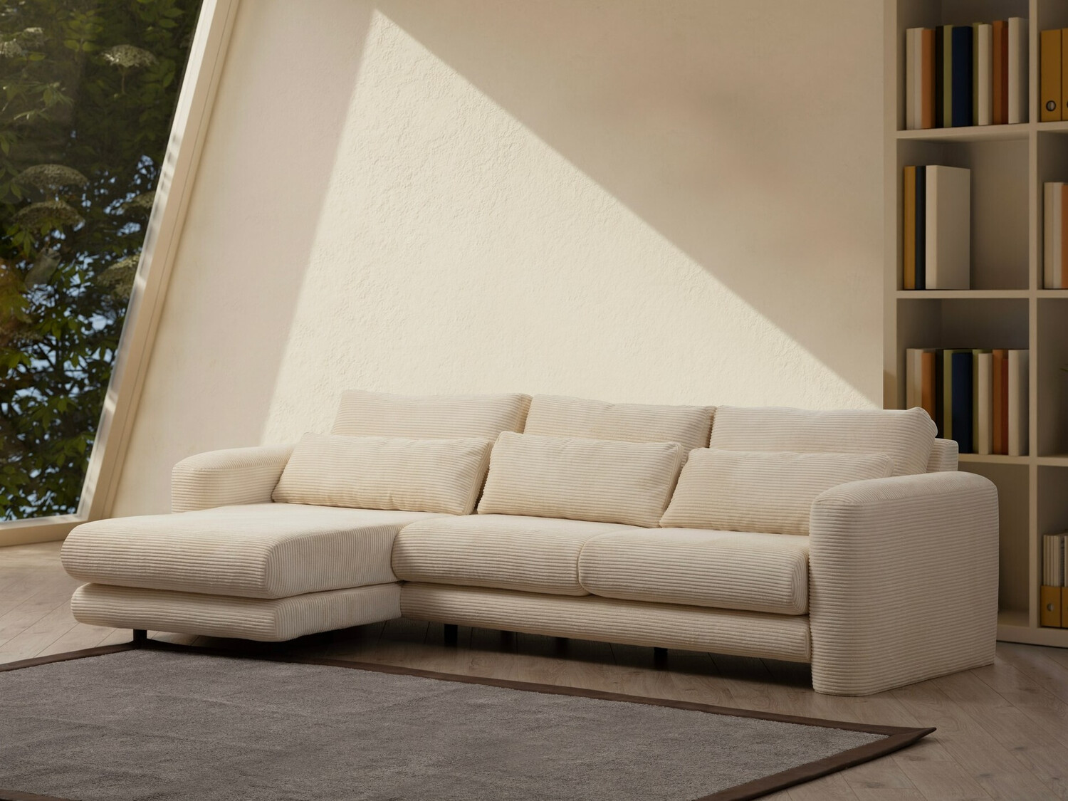 Stūra dīvāns Altadena 333 (Bēšs)