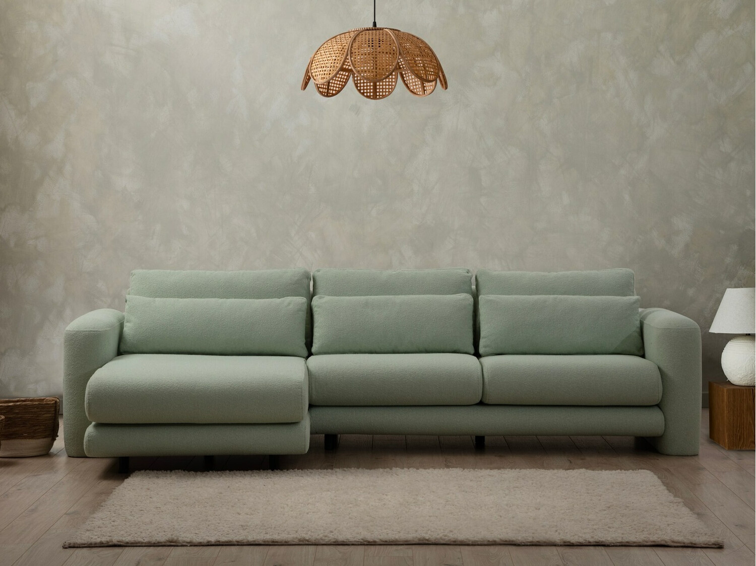 Stūra dīvāns Altadena 333 (Zaļš)