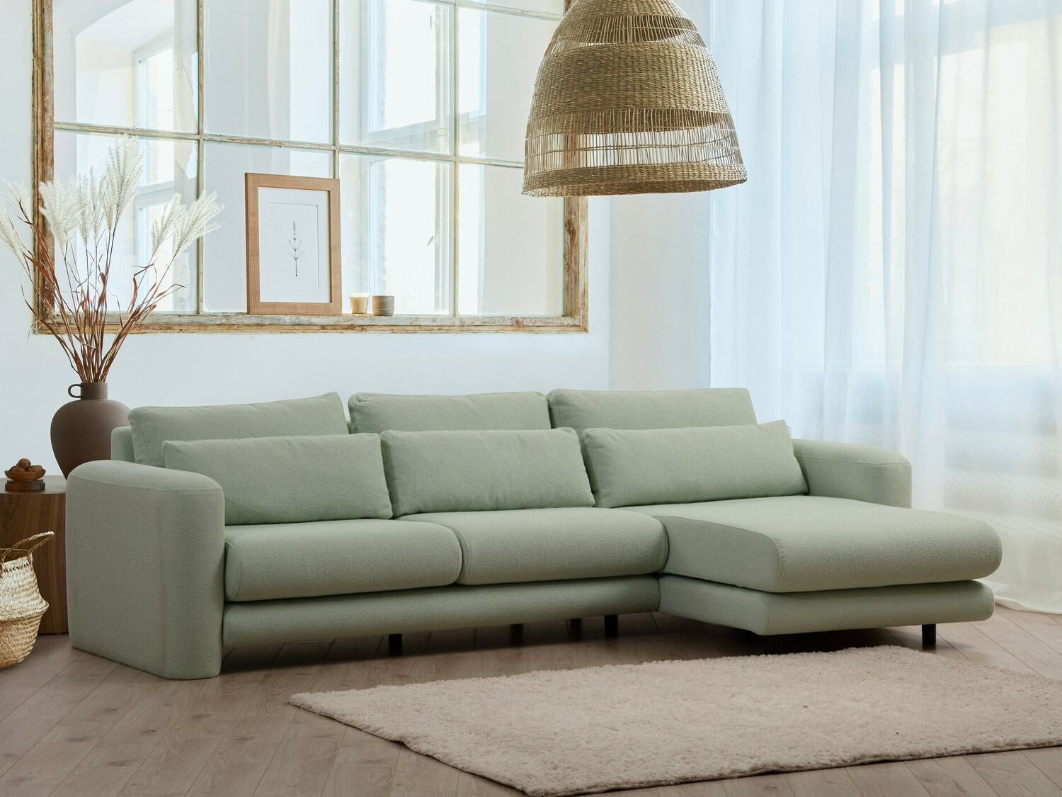 Stūra dīvāns Altadena 333 (Zaļš)