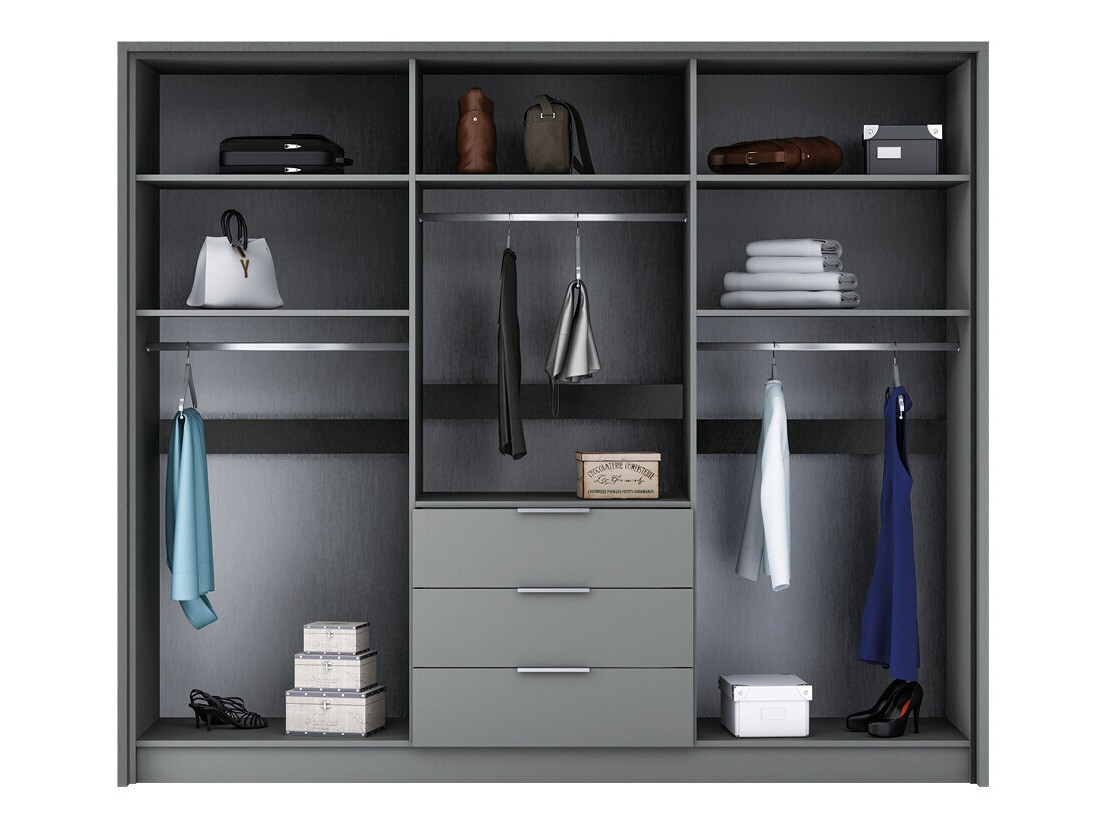 Skapis Honolulu 180 (Grafīts)