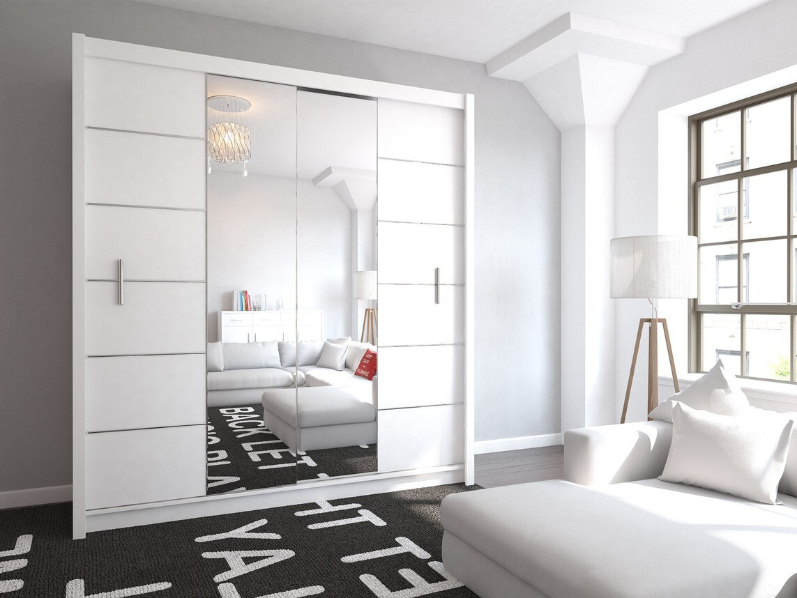 Шкаф Honolulu 193 (Белый + зеркало)