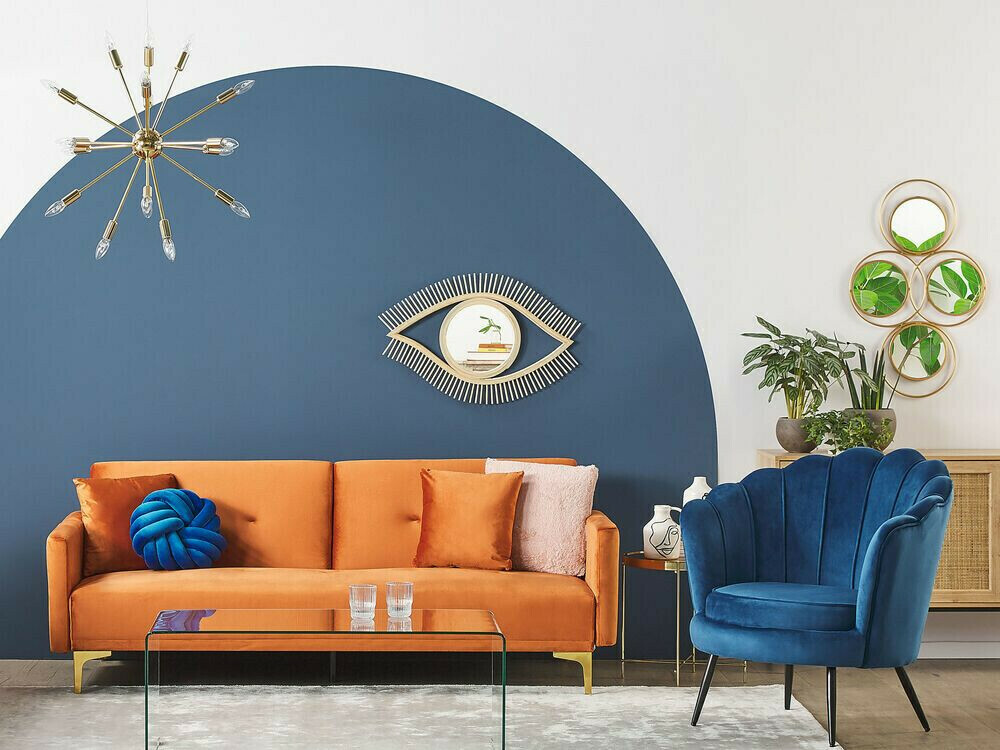 Dīvāns gulta Berwyn 161 (Oranžs)