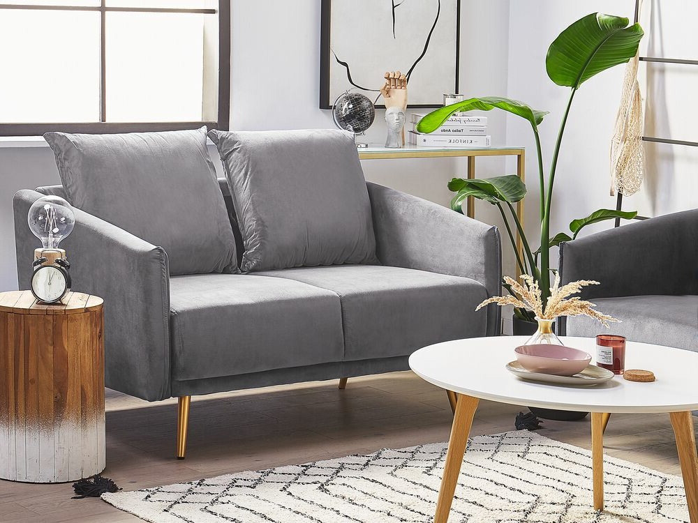 Диван Berwyn 193 (Серый + Золотой)