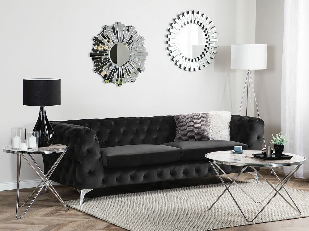 Диван Chesterfield Berwyn 185 (Чёрный)