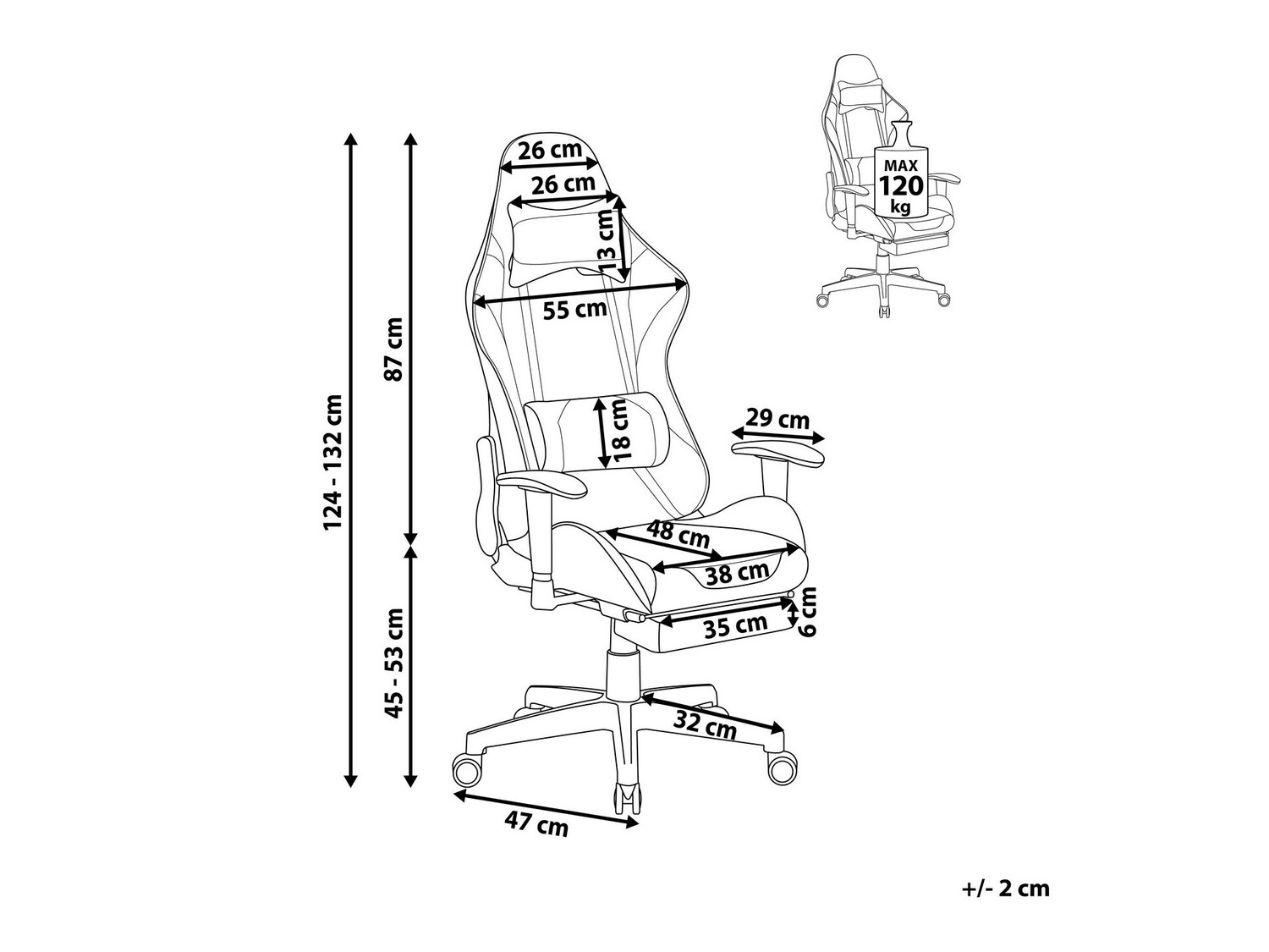 Spēļu krēsls Berwyn 183 (Melns + Tumši rozā)