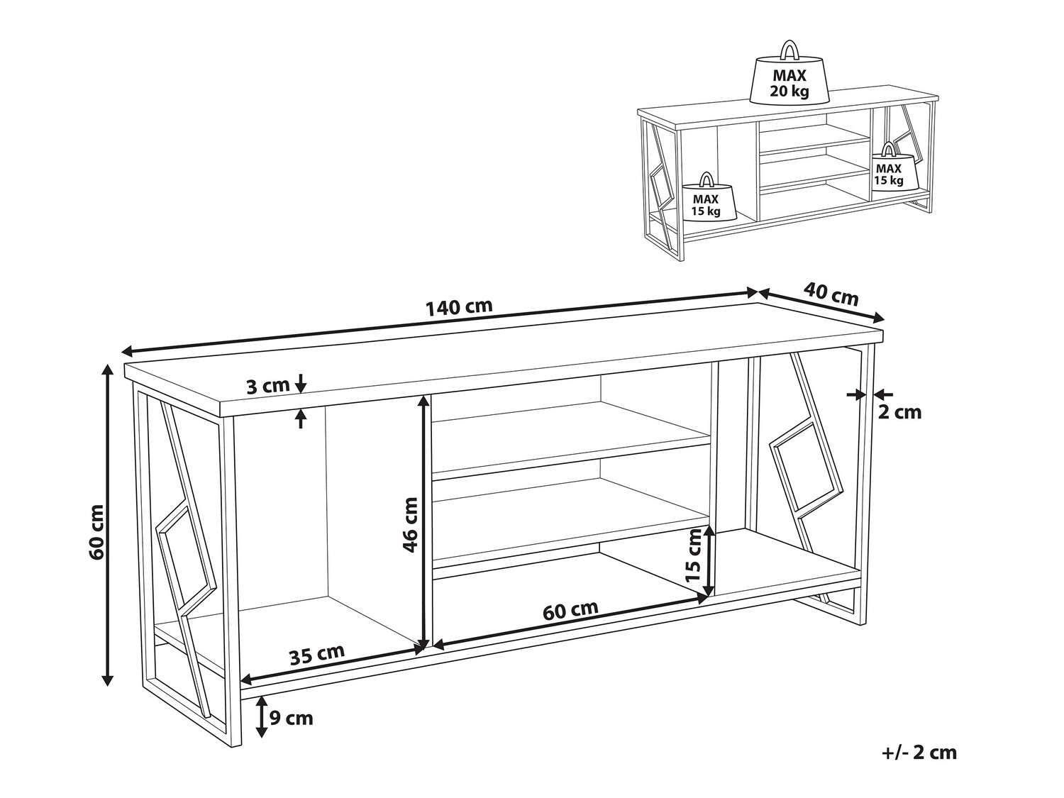 TV galds Mirlevi 105