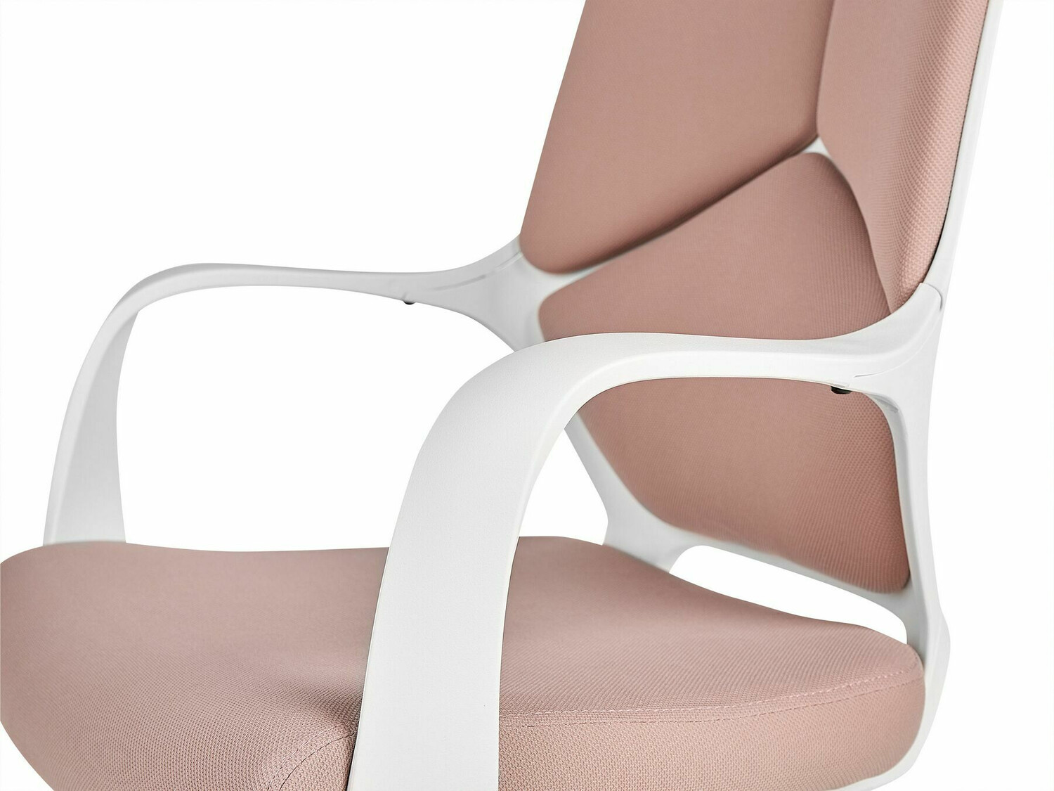 Biroja krēsls Berwyn 208 (Balts + Tumši rozā)