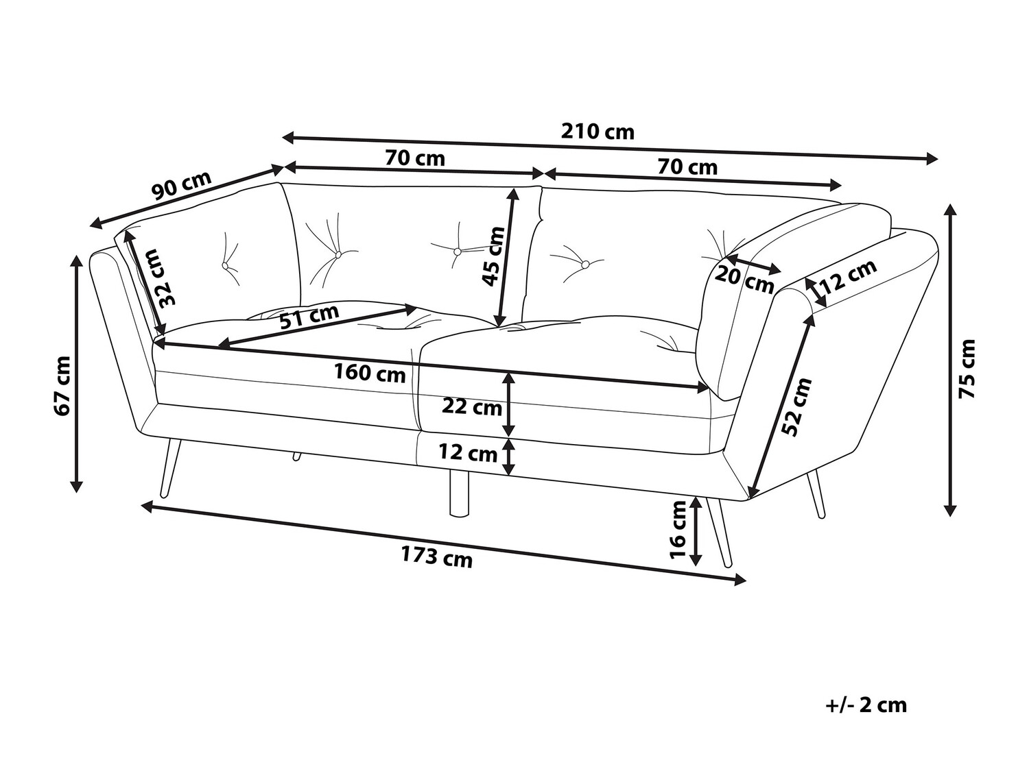 Диван Berwyn 212 (Зелёный)