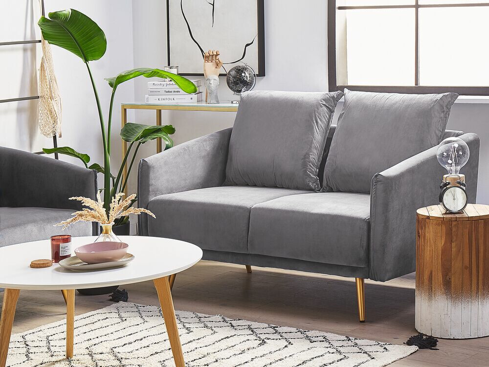 Комплект мягкой мебели Berwyn 206 (Серый + Золотой)