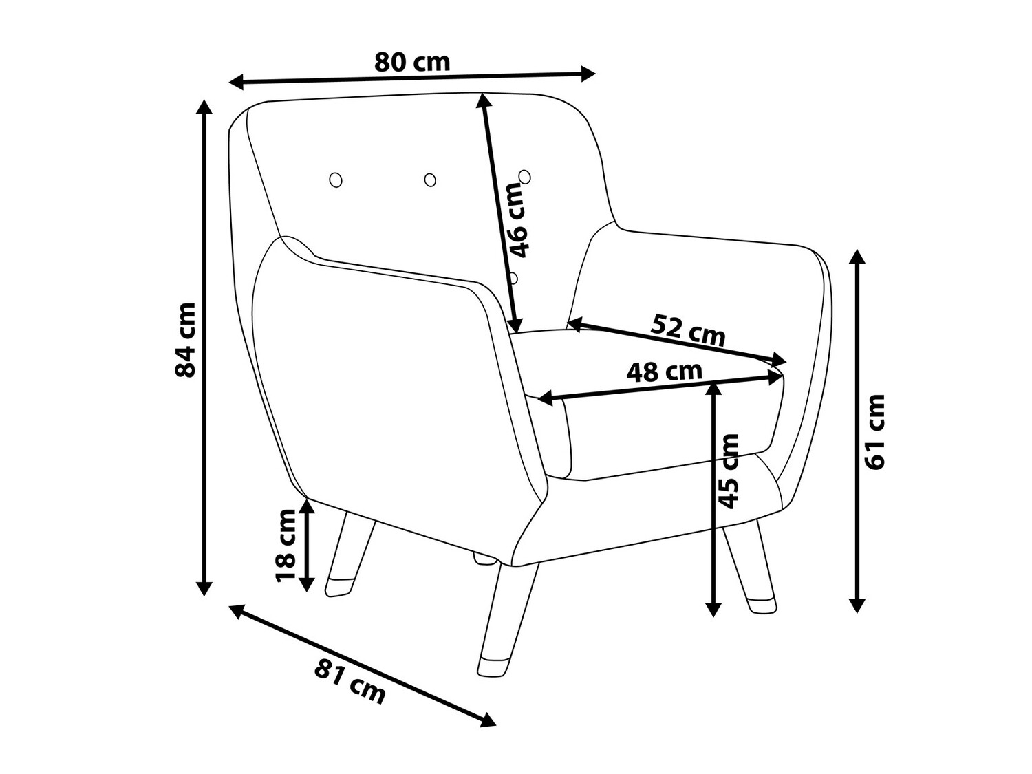 Krēsls Berwyn 219 (Pelēks)