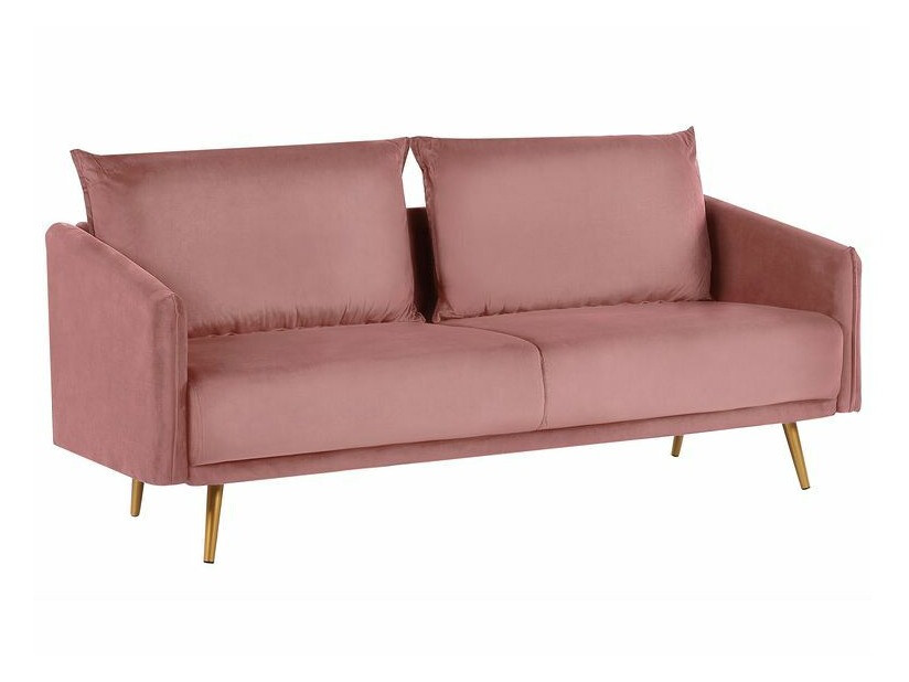 Mīksto mēbeļu komplekts Berwyn 206 (Zelta + Tumši rozā)