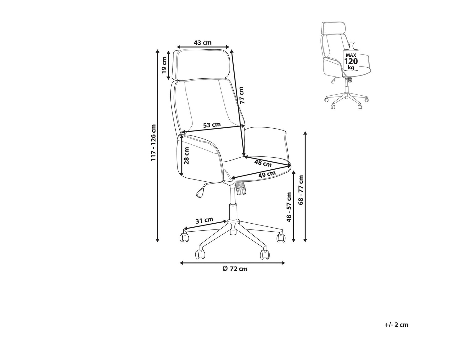 Офисный стул Berwyn 217 (Бежевый)