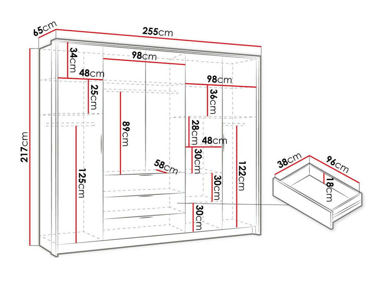 Шкаф Honolulu 136 (Белый)