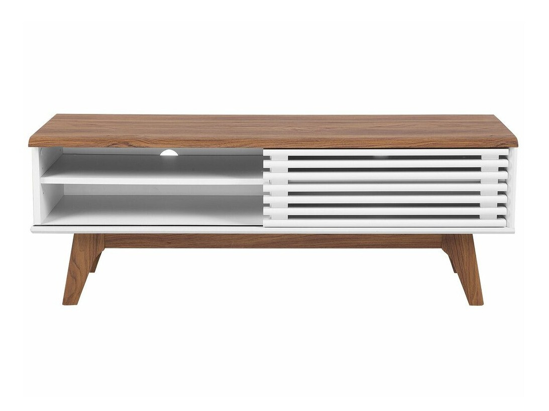 ТВ тумба Berwyn 210 (Белый + Темное дерево)