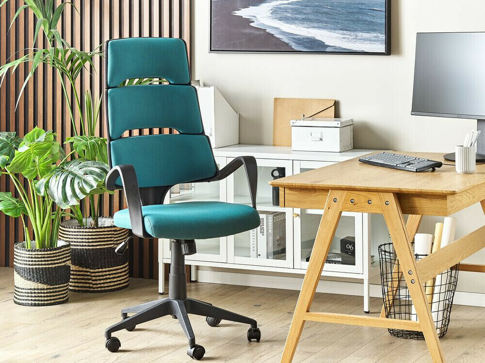 Офисный стул Berwyn 221 (Чёрный + Бирюзовый)