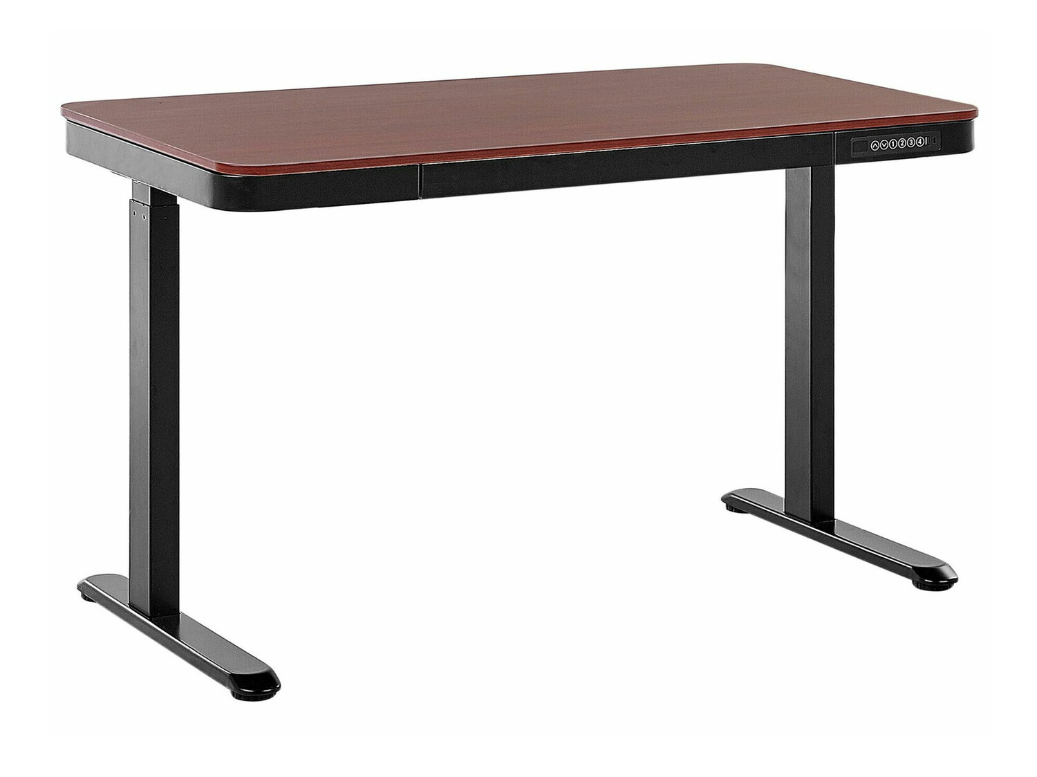 Рабочий стол с регулируемой высотой Berwyn 224 (Чёрный + Темное дерево)
