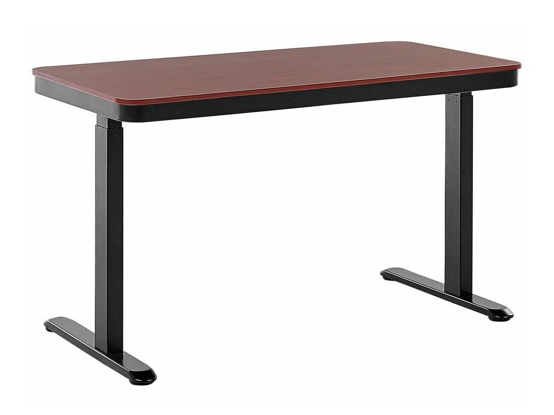 Рабочий стол с регулируемой высотой Berwyn 224 (Чёрный + Темное дерево)