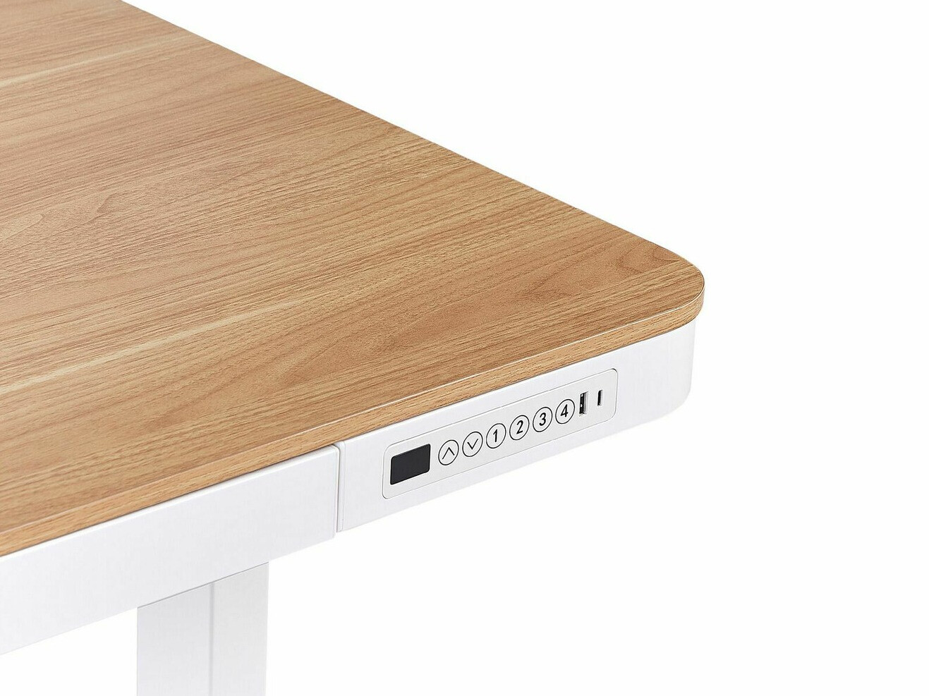 Rakstāmgalds ar regulējamu augstumu Berwyn 224 (Balts + Gaišs koks)