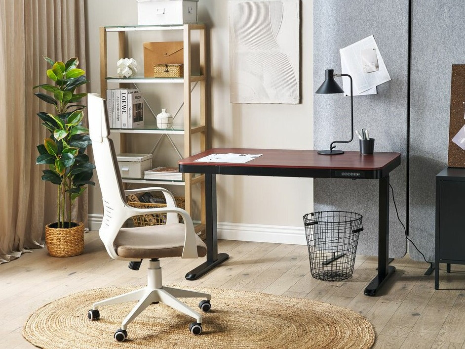 Rakstāmgalds ar regulējamu augstumu Berwyn 224 (Melns + Tumšs koks)