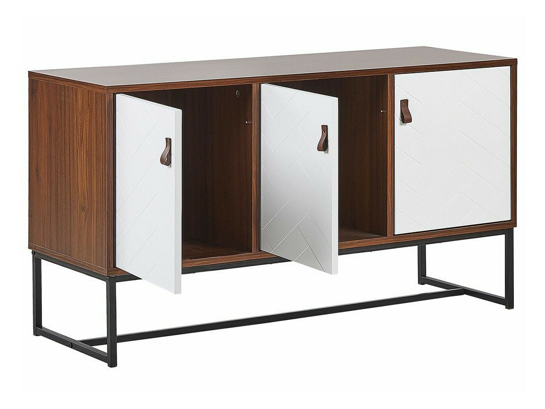 Skapis Fiotivu 101 (Balts + Melns + Tumšs koks)