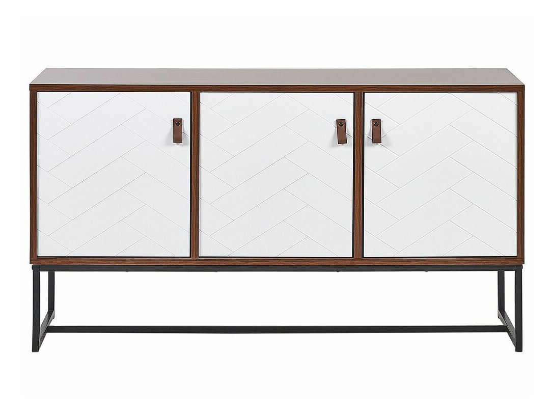 Skapis Fiotivu 101 (Balts + Melns + Tumšs koks)