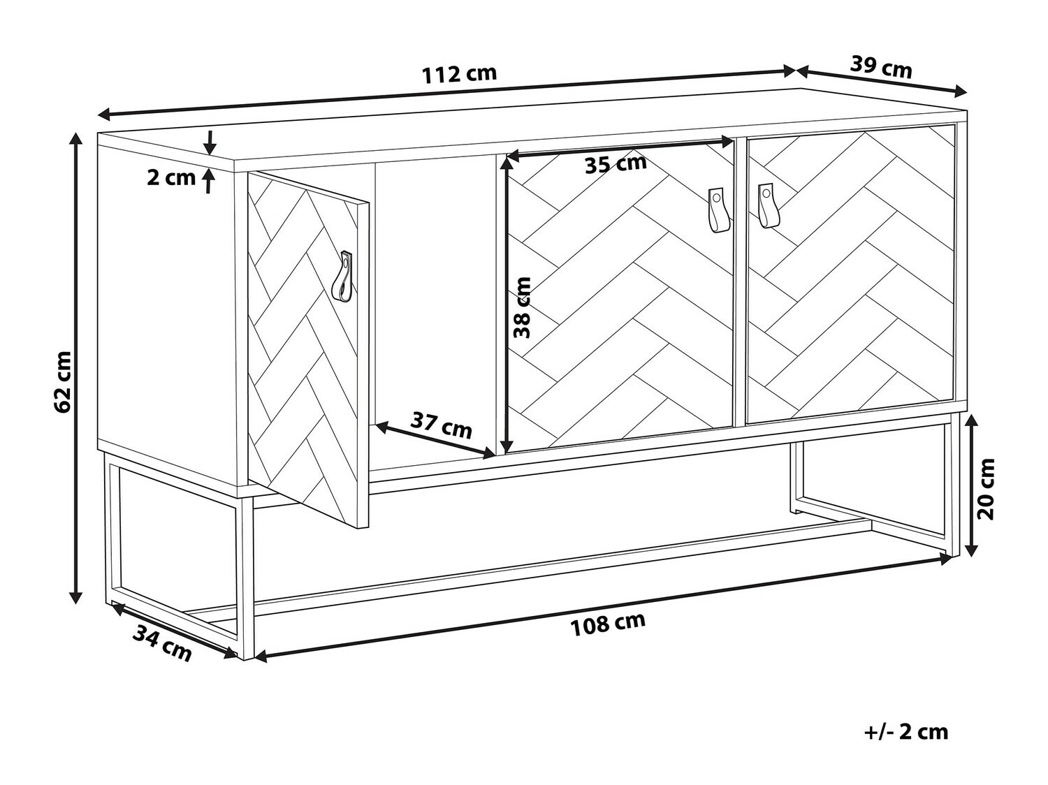 Skapis Fiotivu 101 (Balts + Melns + Tumšs koks)