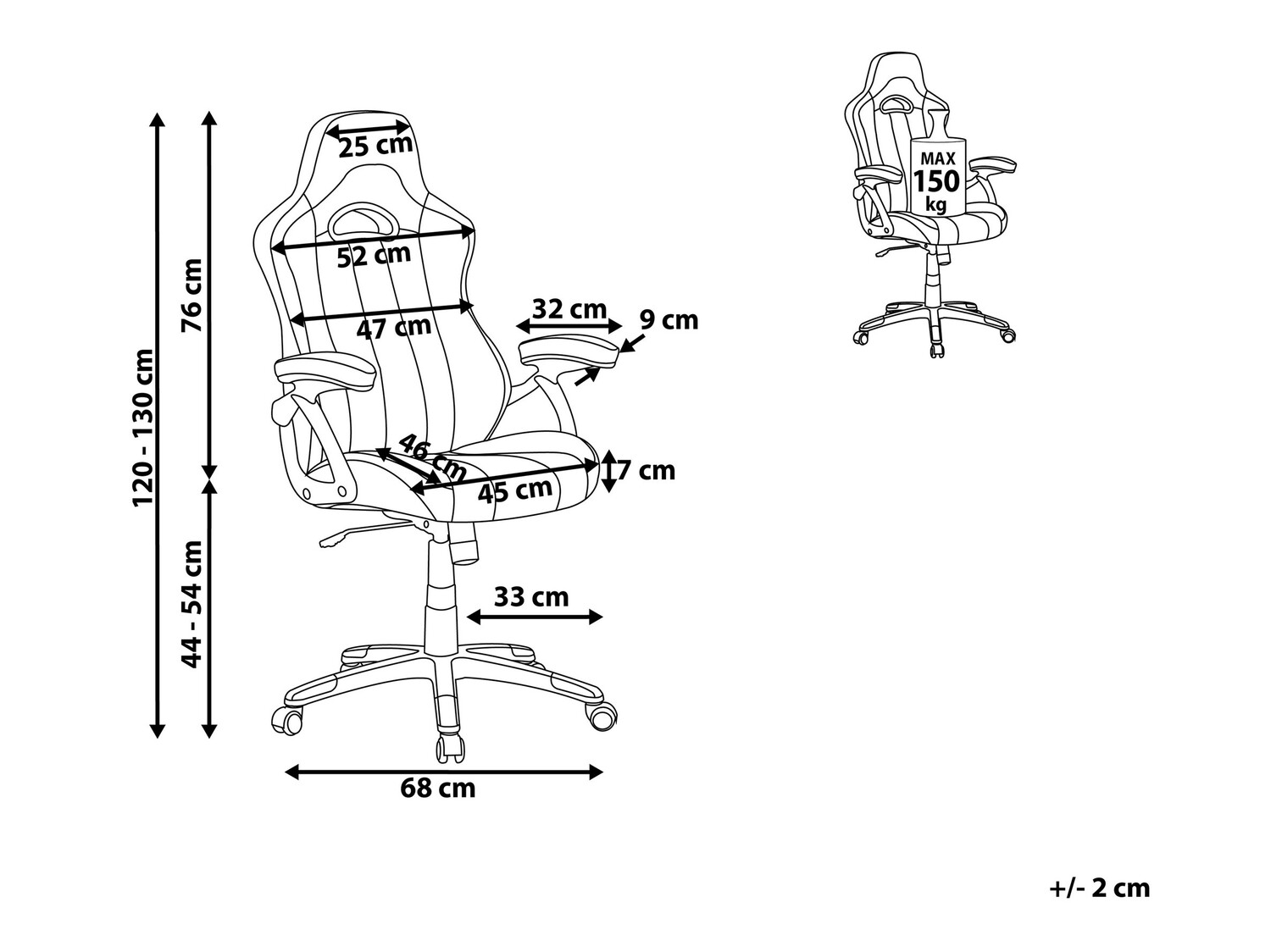 Biroja krēsls Berwyn 268