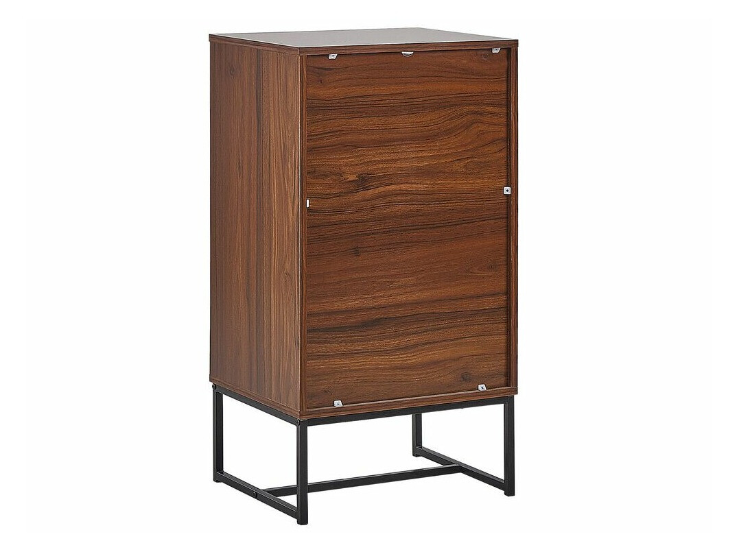 Kомод Fiotivu 103 (Белый + Чёрный + Темное дерево)