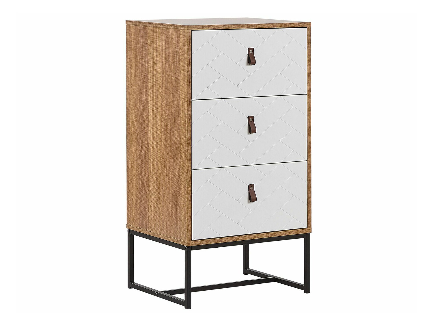 Kumode Fiotivu 103 (Balts + Melns + Gaišs koks)