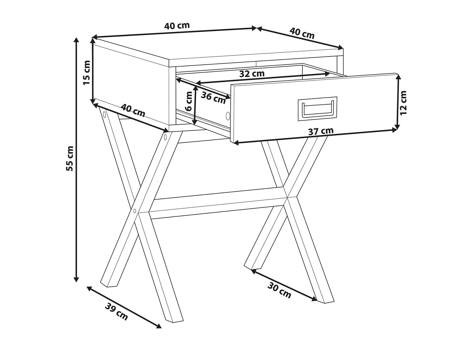 Naktsgaldiņš Berwyn 265 (Melns)