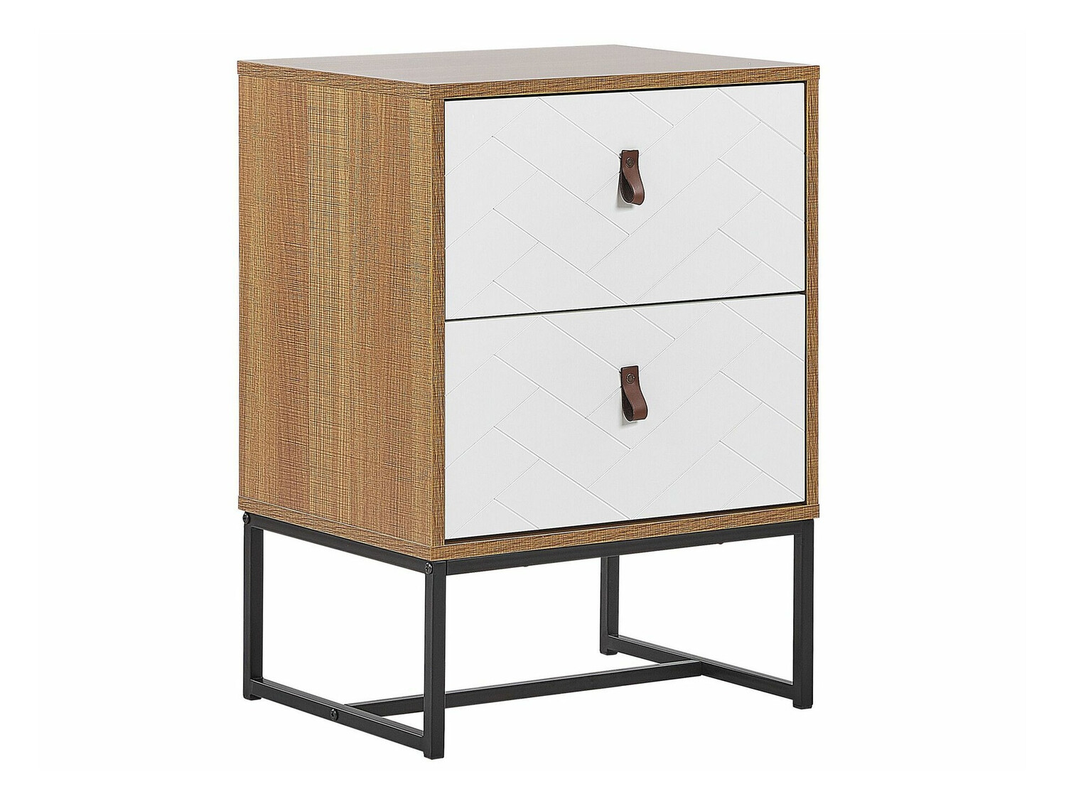 Naktsgaldiņš Fiotivu 104 (Balts + Melns + Gaišs koks)