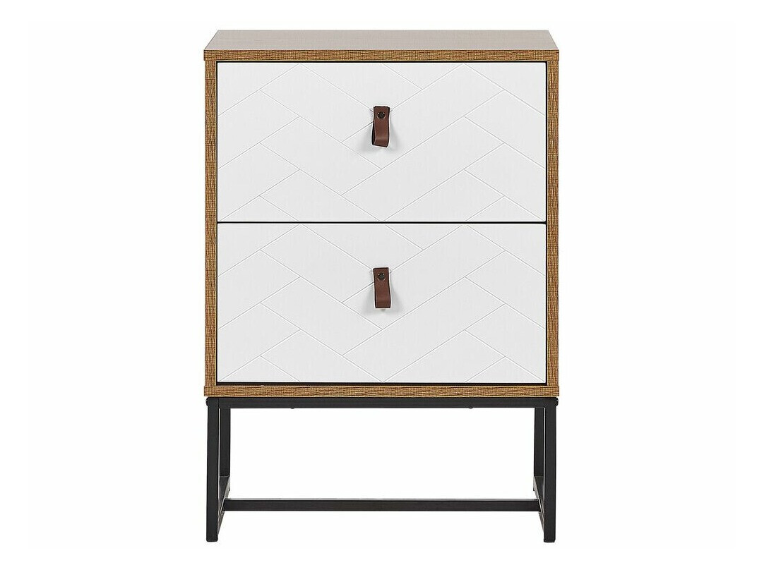 Naktsgaldiņš Fiotivu 104 (Balts + Melns + Gaišs koks)