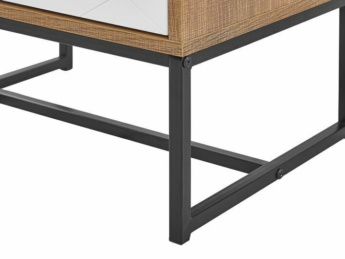 Naktsgaldiņš Fiotivu 104 (Balts + Melns + Gaišs koks)