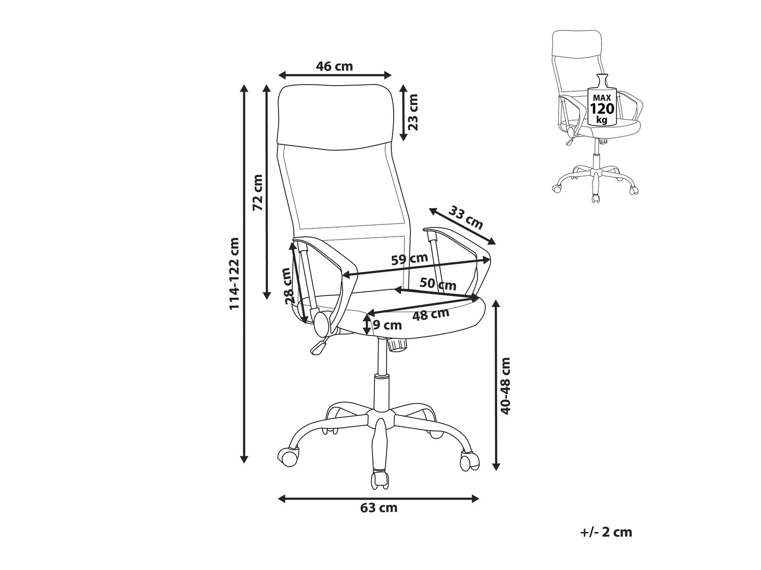 Biroja krēsls Berwyn 267 (Zaļš)
