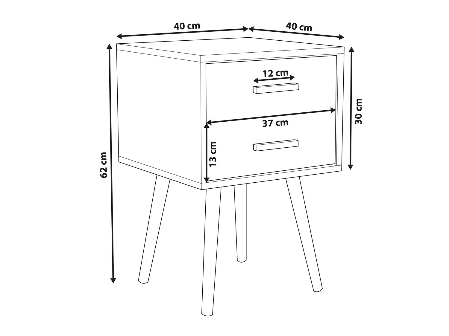 Naktsgaldiņš Berwyn 281 (Pelēks + Gaišs koks)