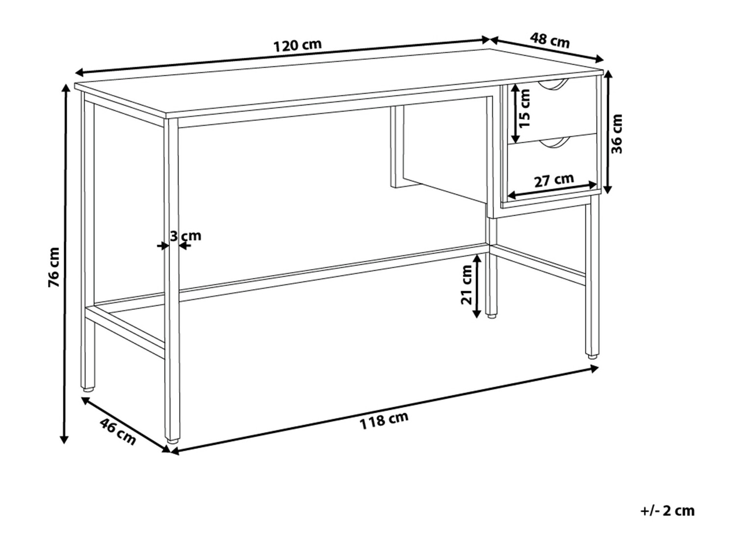 Письменный cтол Berwyn 286