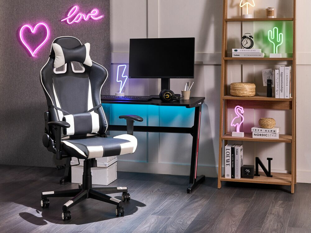 Игровое кресло Berwyn 308 (Белый + Чёрный)